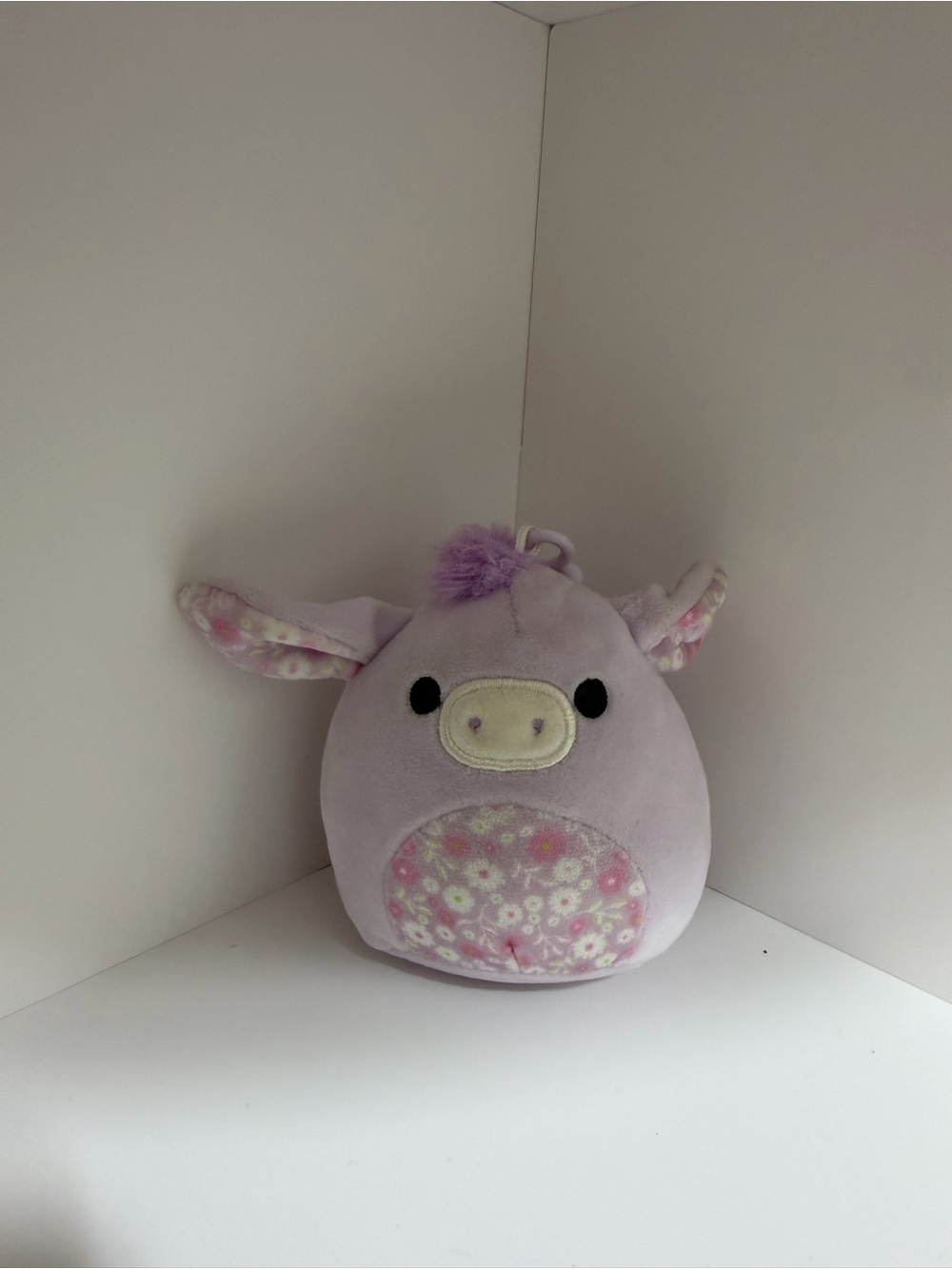 Plush Lavender Piglet Squishmallow keychain - Soft Kids Plush